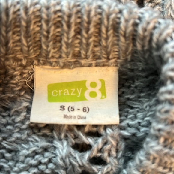 Crazy 8 Girls Knitted Poncho - Size Small - Picture 2 of 4
